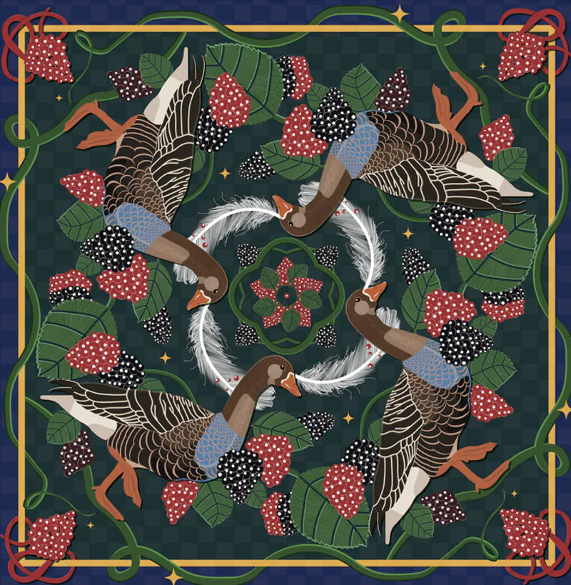 Goosey Goosey Gander Scarf - Designed by Susan Cheung