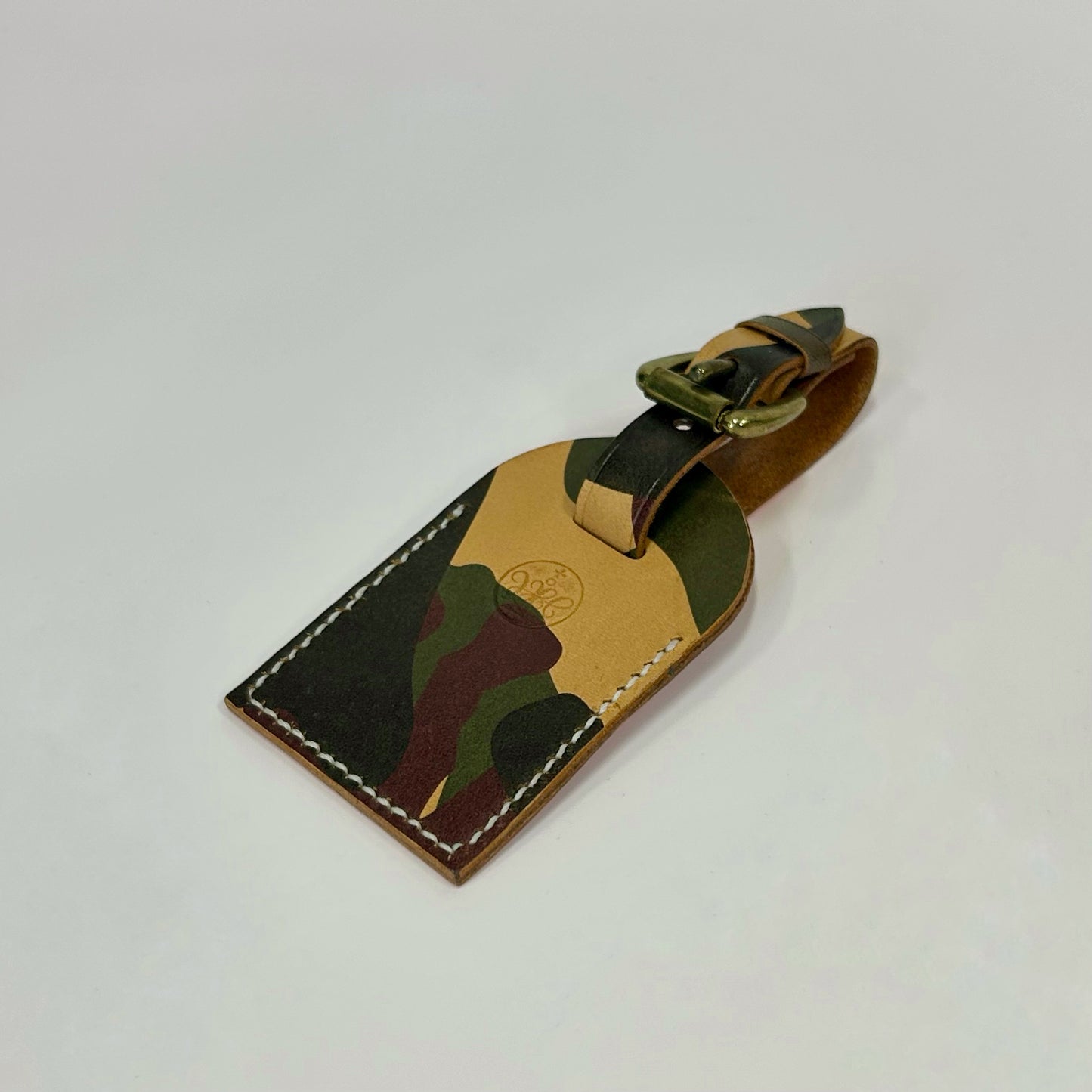 Handicraft Travel Tag(white line) - Camouflage