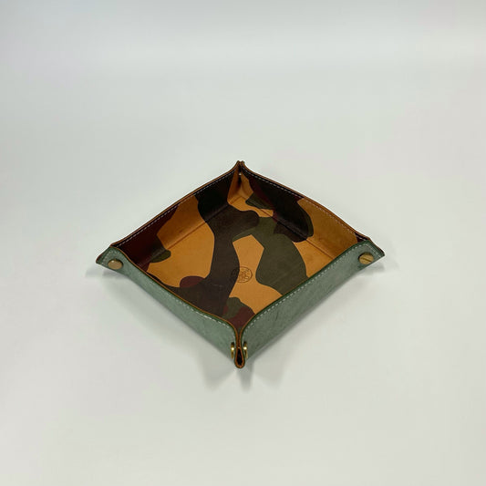 Handcraft Leather Tray - Camouflage