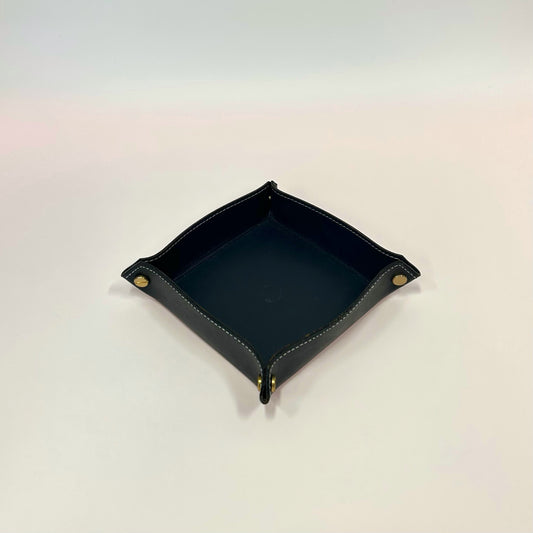 Handcraft Leather Tray - Black