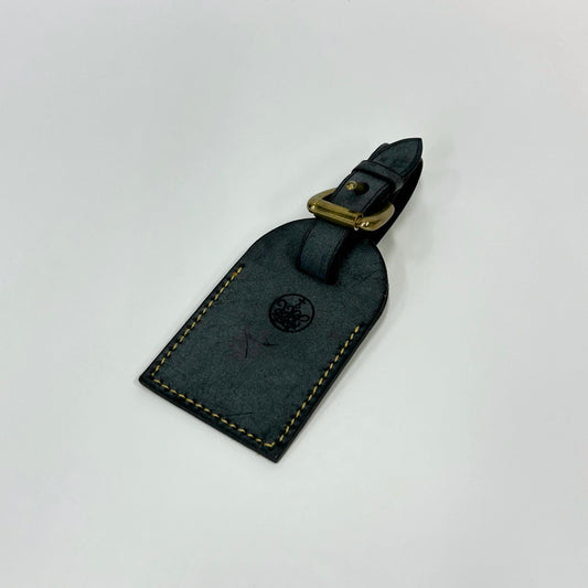 Handcraft Travel Tag(yellow line) - Black