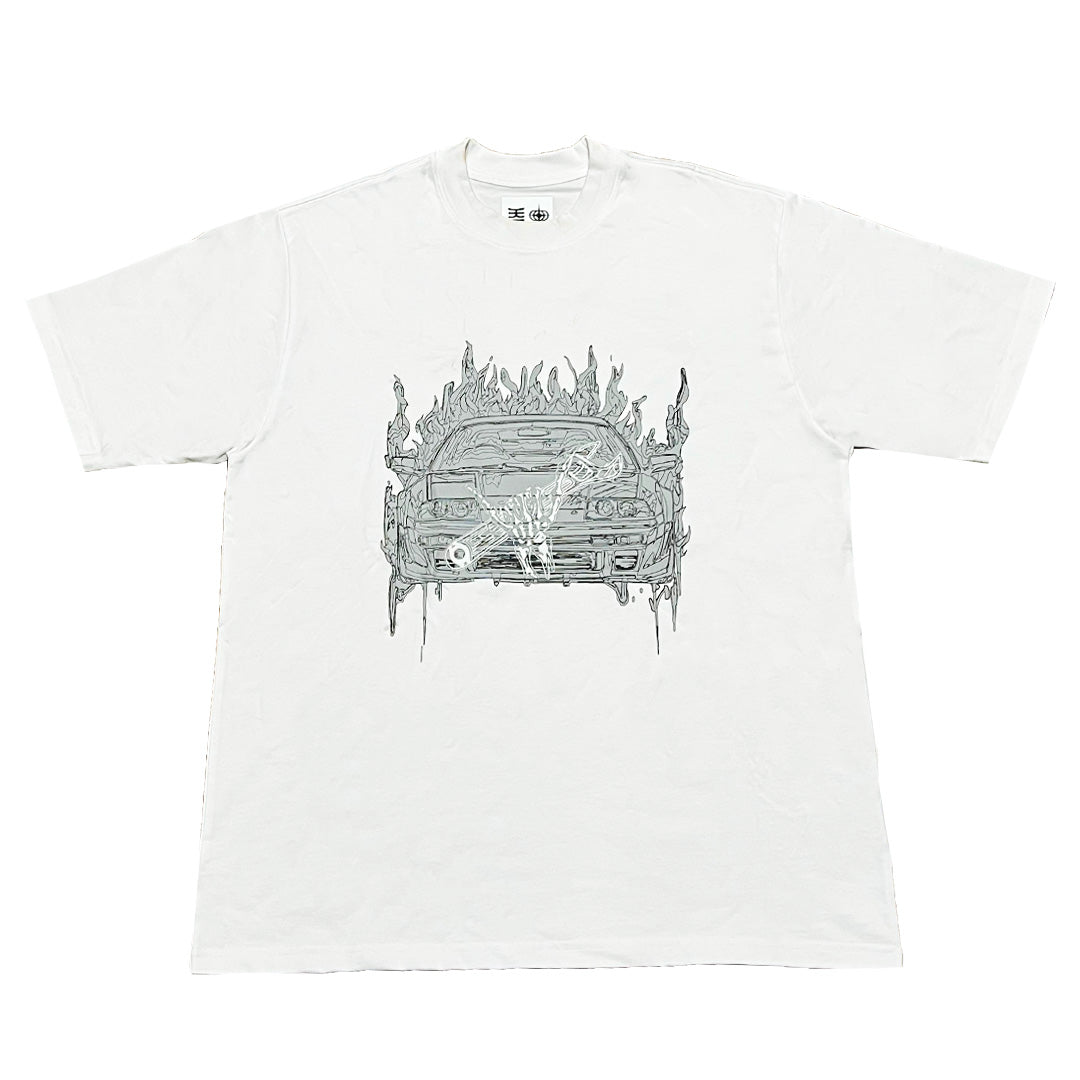 HKDI x triplet Collaboration Printed Short Sleeve T-Shirt by Lam Tsz Hin