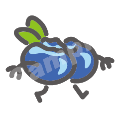 藍莓圖案 刺繡棒球帽