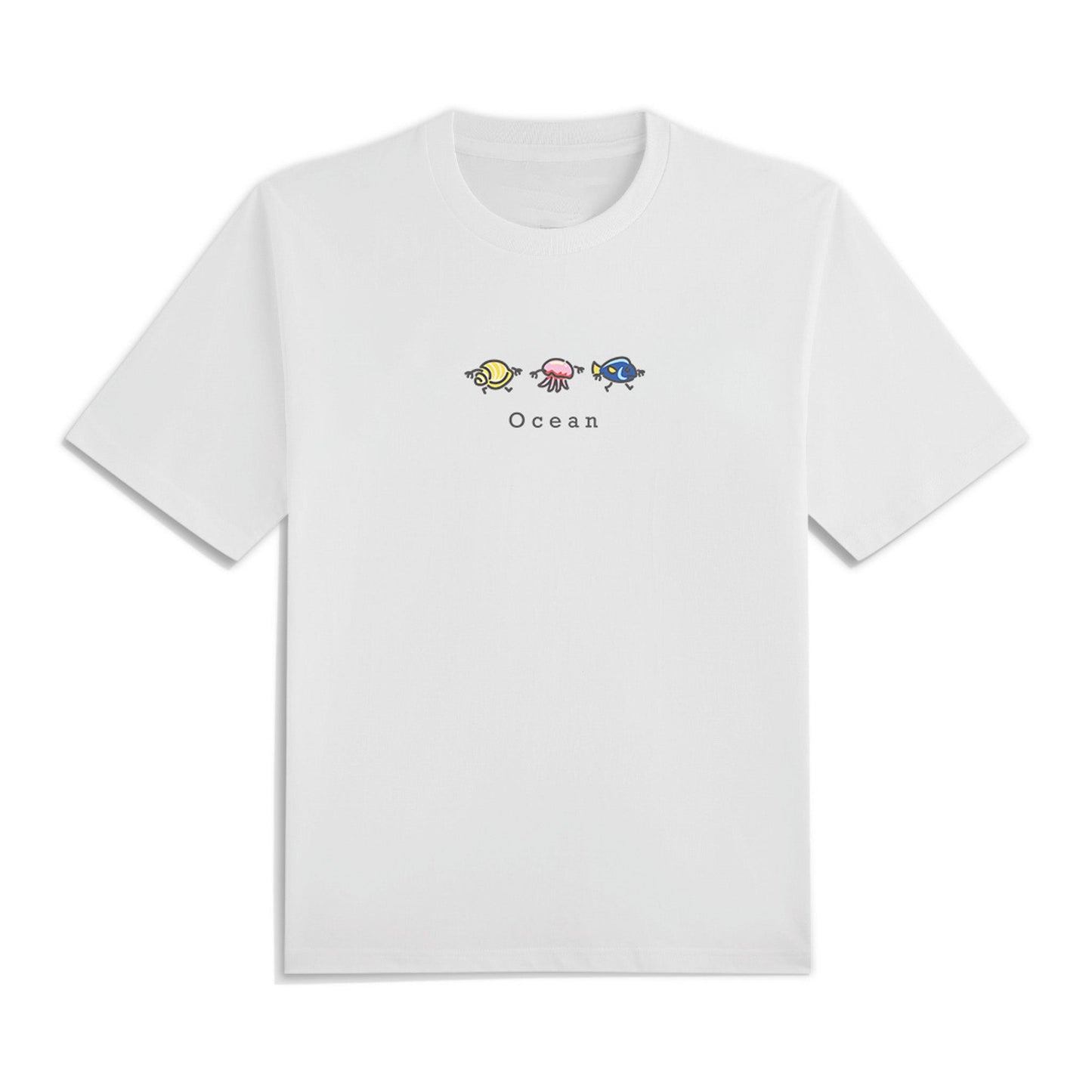 海洋主題 刺繡T-shirt