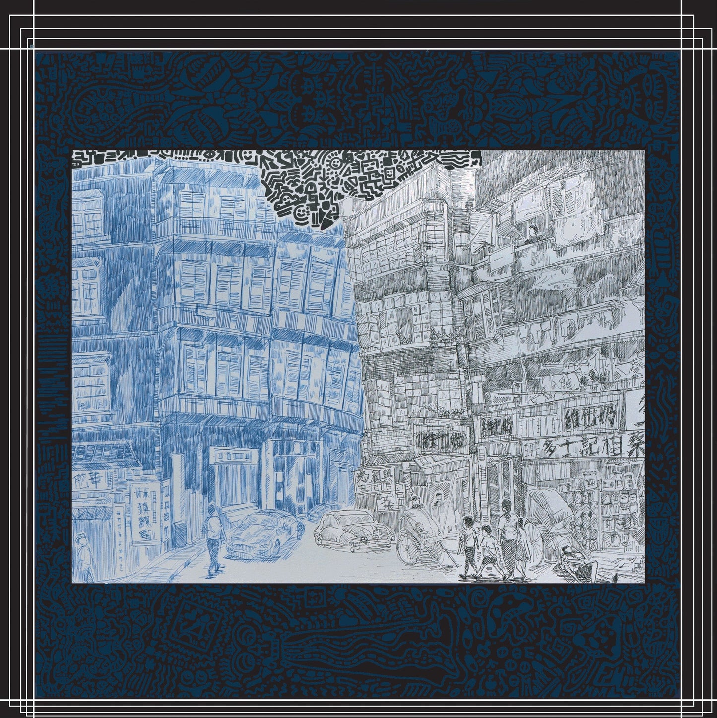 Wan Chai Culture Scarf Designed by Fong Tsz Ho(Silk)