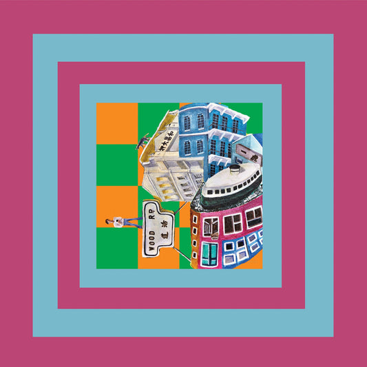 「繪灣仔」絲巾 - 王愷祺作品