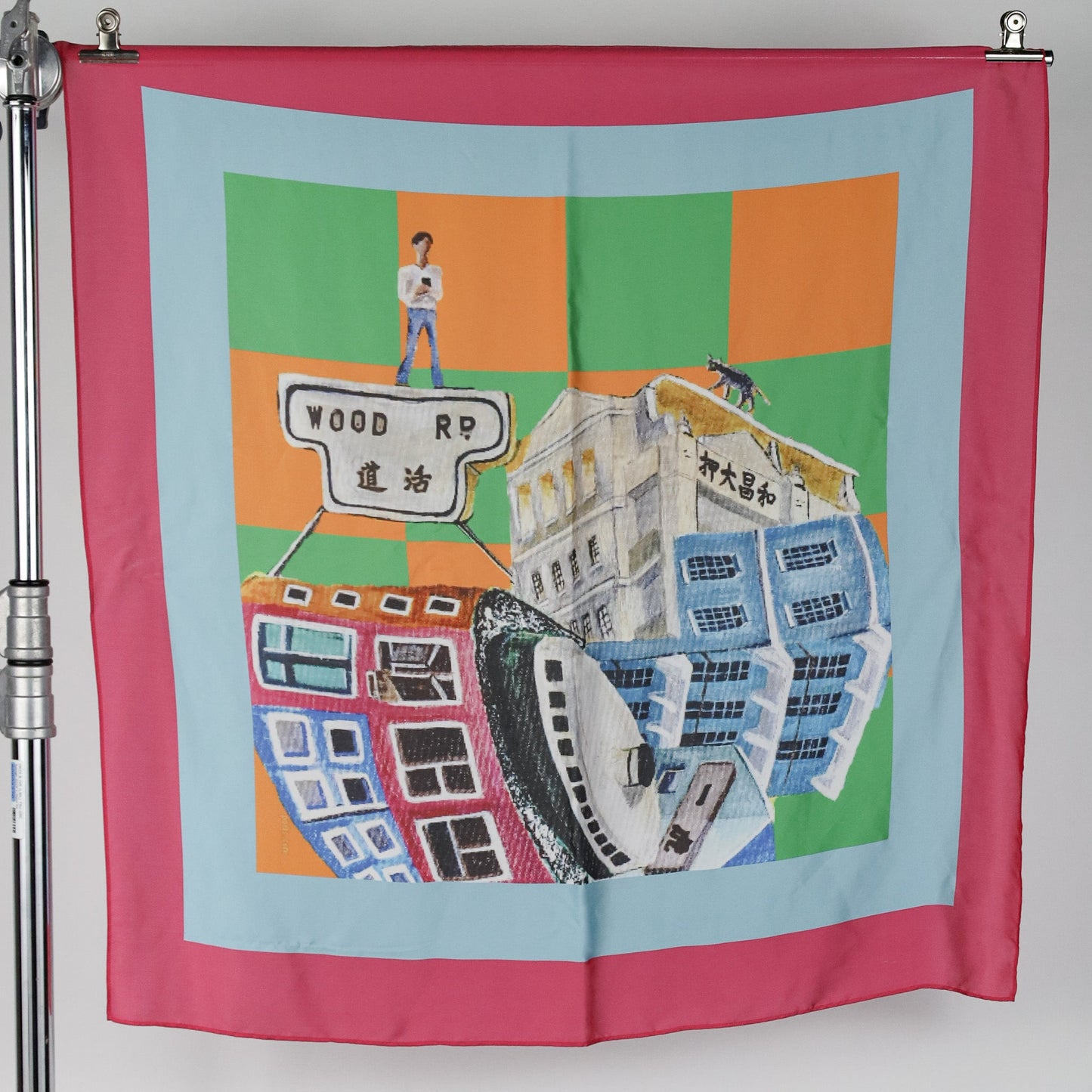 Wan Chai Culture Scarf Designed by Wong Hoi Kei, Joyce