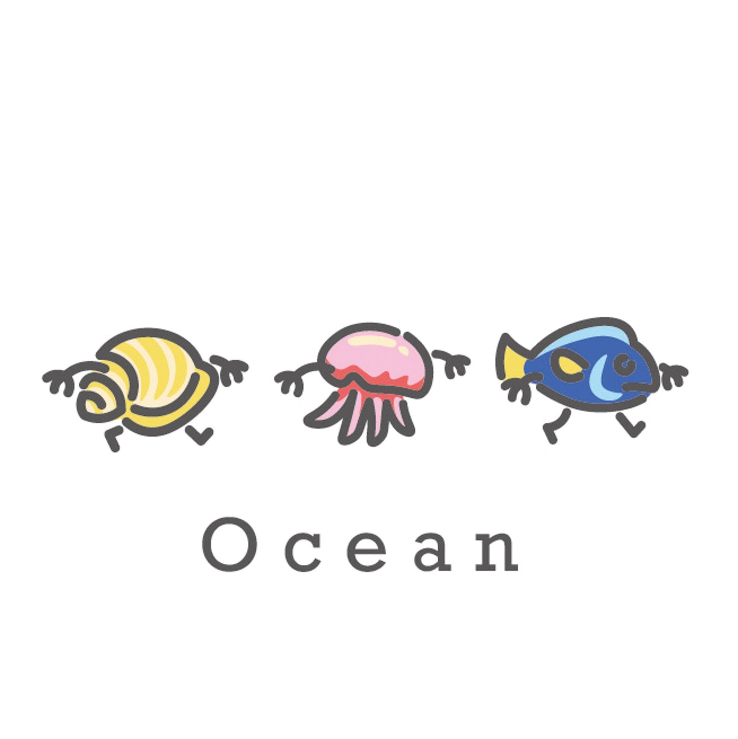 海洋主題 刺繡T-shirt