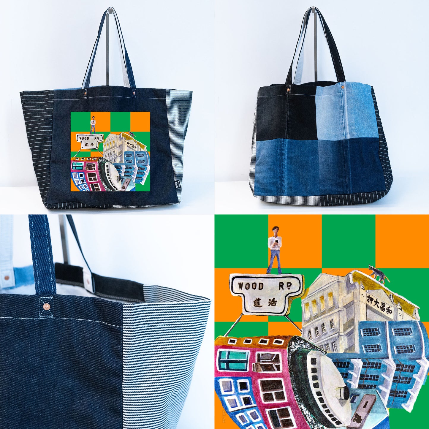 "Art in Wan Chai" Tote Bag Designed by Wong Hoi Kei, Joyce