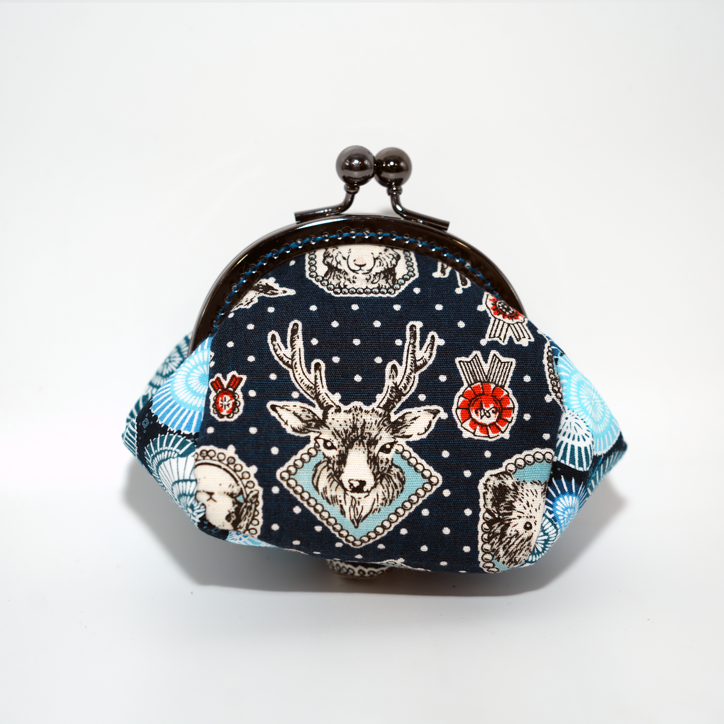 Bunny Corner_ Animals Coin Bag (Blue)