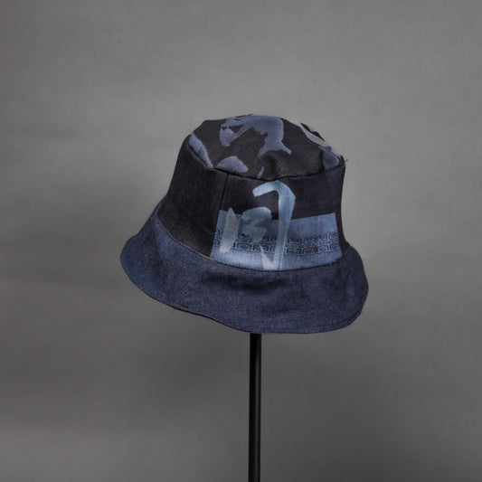 Hand Made Denim hat (1)