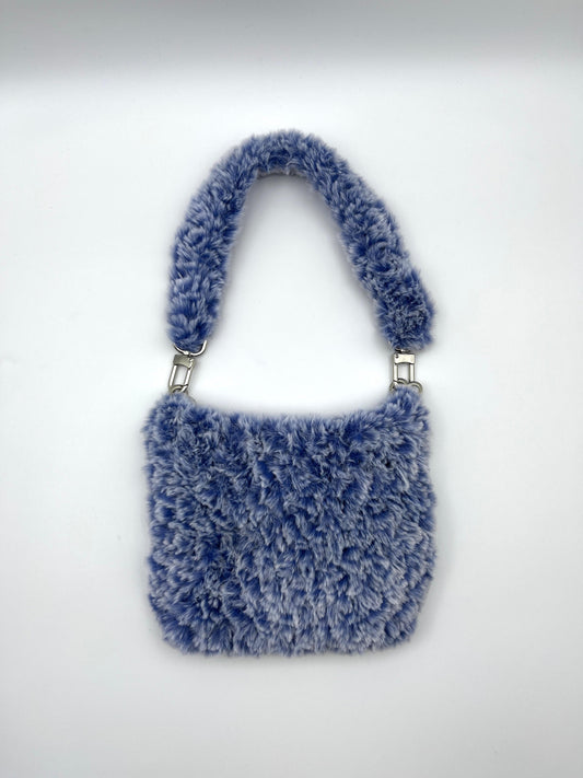 Seekinghel_ Fluffy Pocket Bag (Blue)