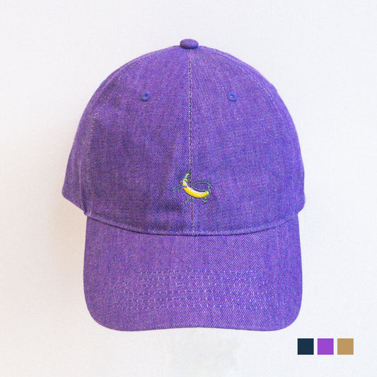 Embroidery Graphic Peaked Cap - Banana