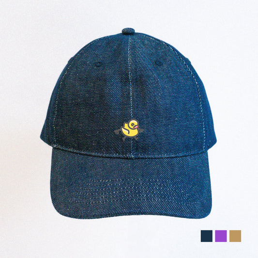 Embroidery Graphic Peaked Cap - Duck