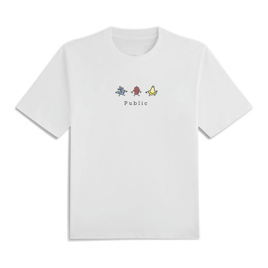Embroidery Graphic Tee - Public