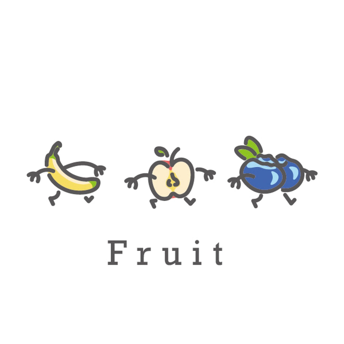 水果主題 刺繡T-shirt